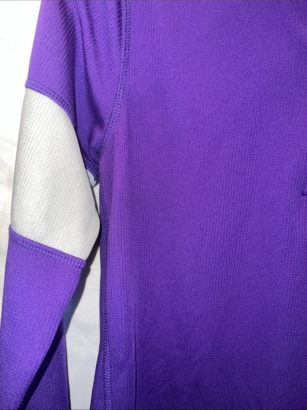 Washington’s Women's Purple Half-Zip Jersey with White Accent - (0018) - Picture 4 of 8